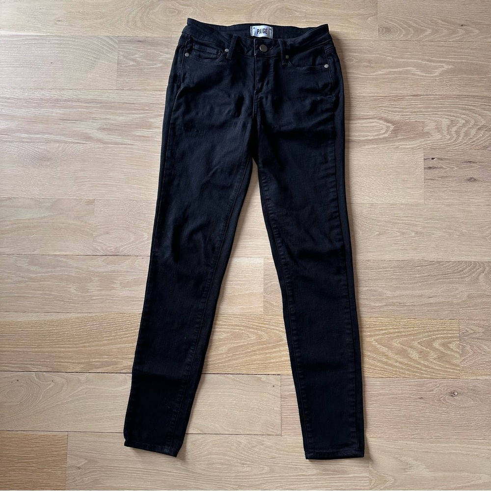 PAIGE - BLACK DENIM - SIZE 26